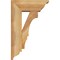 Ekena Millwork Balboa Traditional Rough Sawn Bracket w/ Offset Brace, Western Red Cedar, 6"W x 14"D x 22"H BKT0604X14X22BOA01RWR - alternate 3